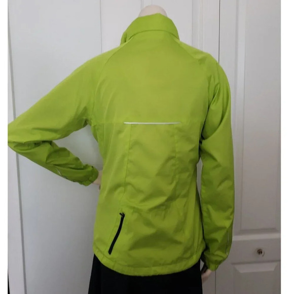 New  Balance Jacket Womens Small Green Hooded Full Zip Run Jog Hood Pockets - Picture 3 of 13